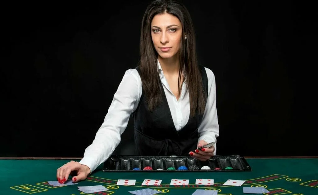 Suasana meja roulette dalam kategori kasino live