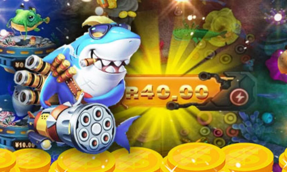 Visual aksi permainan tembak ikan bawah laut untuk perangkat mobile